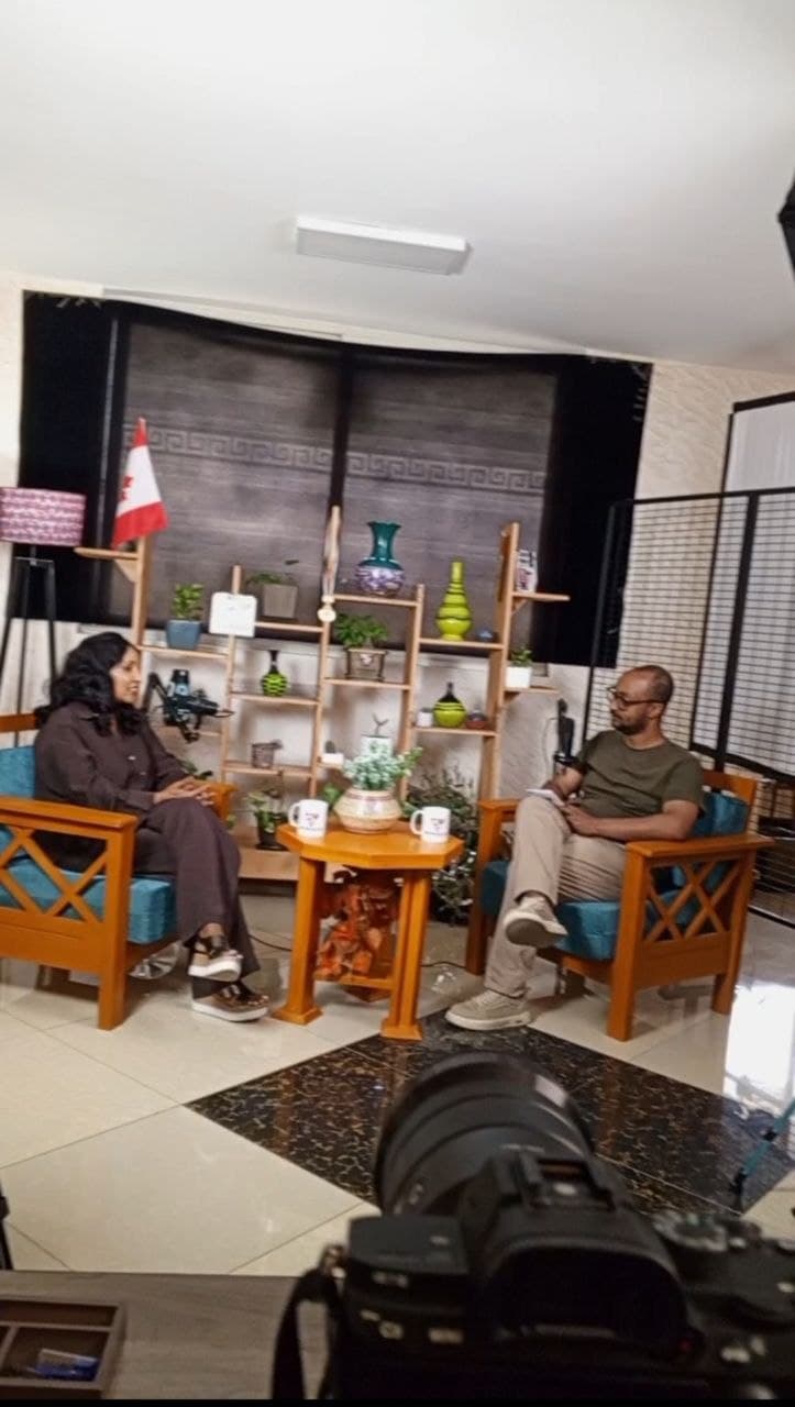Kidy Podcast interview being recorded in the studio
