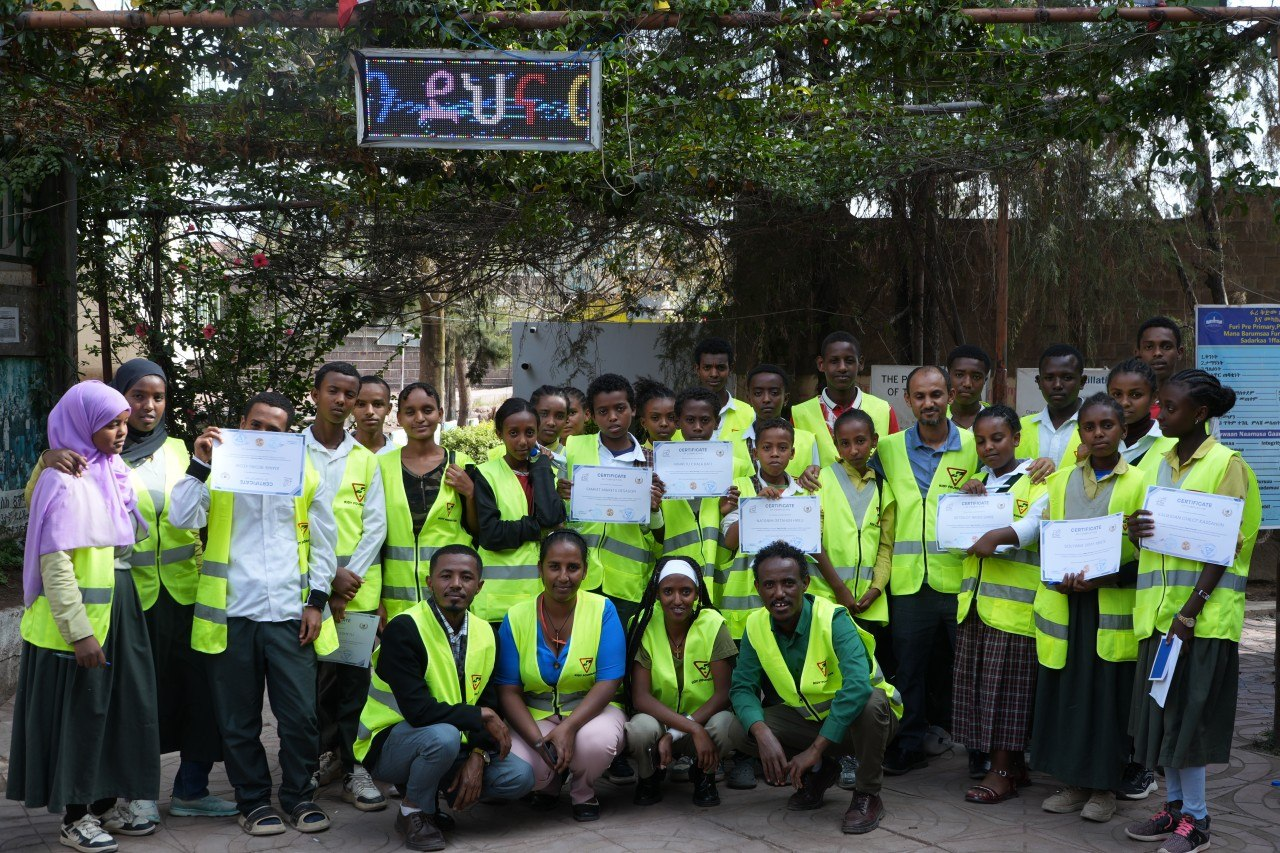 Students participating in an educational program